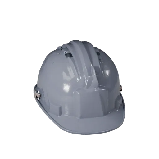 Emergency Hard Hat Stylized 3D model, stylized isometric render, showing plastic shells, form detail.