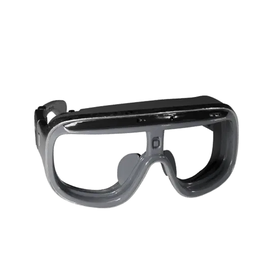 Luxury Smart Glasses Realistic 3D model, three-quarter studio render, showing silicone, wearable fit.