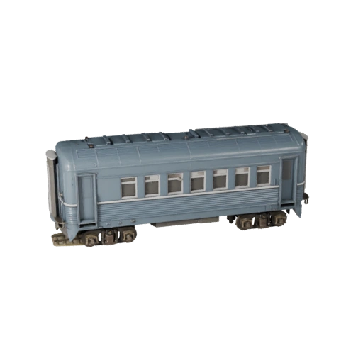 Trem de Passageiros Pronto para Jogo 3D para Uso em Tempo Real