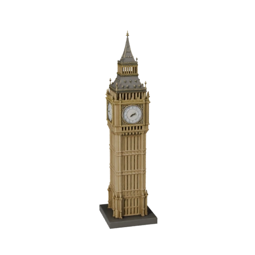 Big Ben 3D Modell für Unity - Spiel-Asset für Architektur