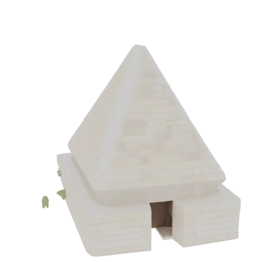 Ancient Egyptian Pyramid with Entrance