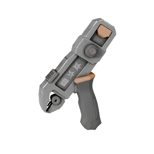 Heavy Duty Torque Wrench Low Poly 3D model, game viewport three-quarter view, showing painted metal, clear grip zones.