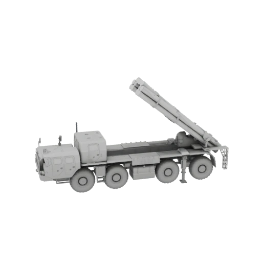 MLRS Rocket Launcher Truck 3D Model