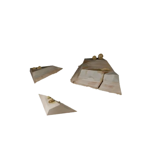Canal Waterway Section High Poly 3D model, close-up cinematic environment render, showing wet stone, water edges.