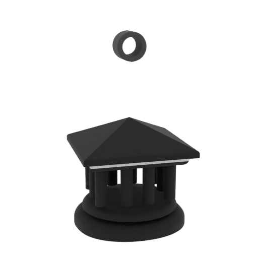 Edificio Templo Clásico con Anillo