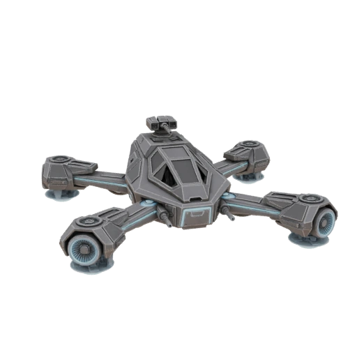 Sci-Fi Drone with Turret