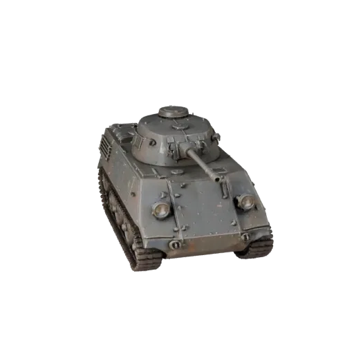 Modelo 3D Semioruga Segunda Guerra Mundial, vista de estudio a tres cuartos, activo de vehículo listo para Blender con equili