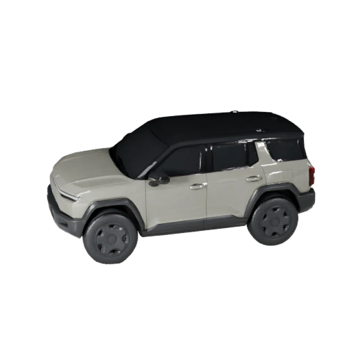 Modelo 3D Cyber SUV para Unity - Activo de Juego Poligonal Bajo