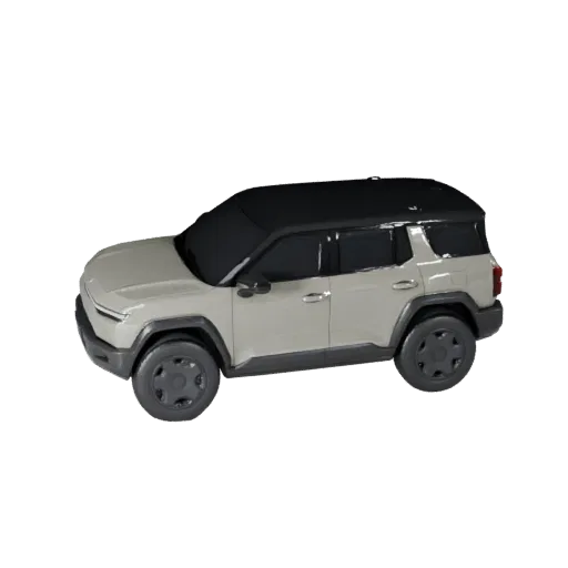 نموذج ثلاثي الأبعاد Cyber Suv، عرض لعبة ثلاثي الأرباع، أصل مركبة جاهز لـ Unity بارتفاع قيادة مرتفع، وحجم فائدة، وكتلة قوية لق