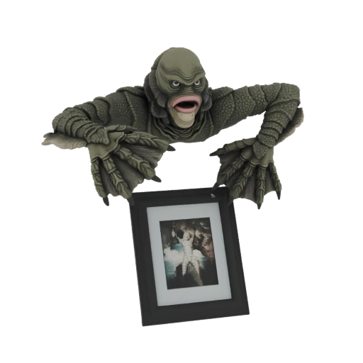 Creature from the Black Lagoon Holding Photo Frame 3D Model