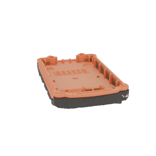 Orange and Black Electronic Device Casing