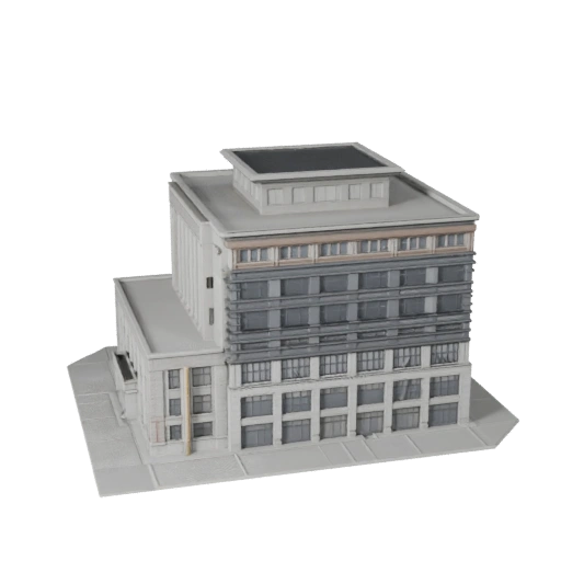 Prédio de Biblioteca Modelo 3D para Blender - Asset de Renderização