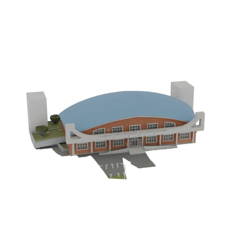 Modern Sports Arena 3D Model