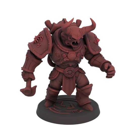 Dunkle Fantasie Teufel Krieger Miniatur STL