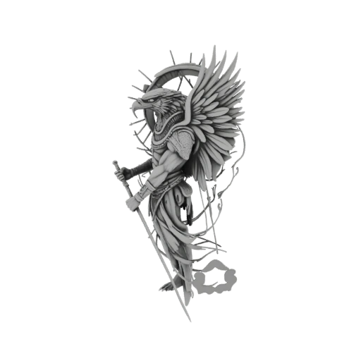 Egyptian God Horus 3D Model