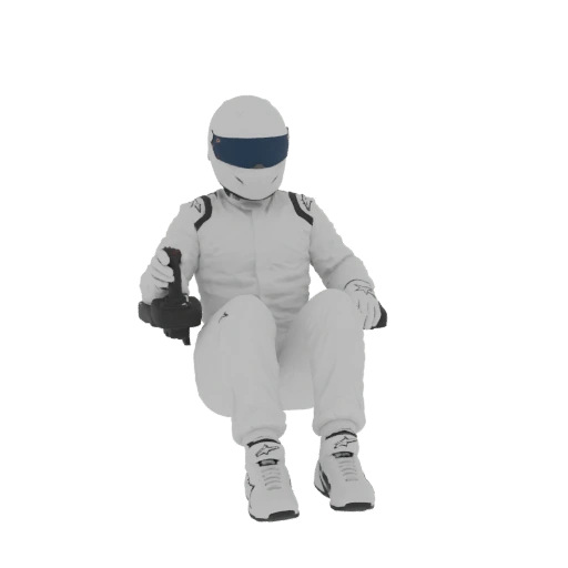 Racing Driver 3D Model