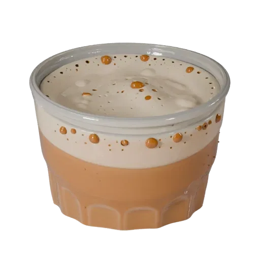 Smoothie Coffee Cup Realistic 3D model, three-quarter studio render, showing glass, container shape.