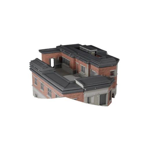 Kit Tetto Modulare High Poly 3D Model per Archviz