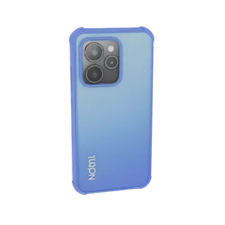 3D model blue case for Redmi Note 13 4G with matte texture and protective bumper
