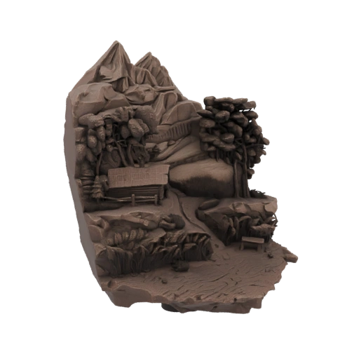 Mountain Cabin Diorama