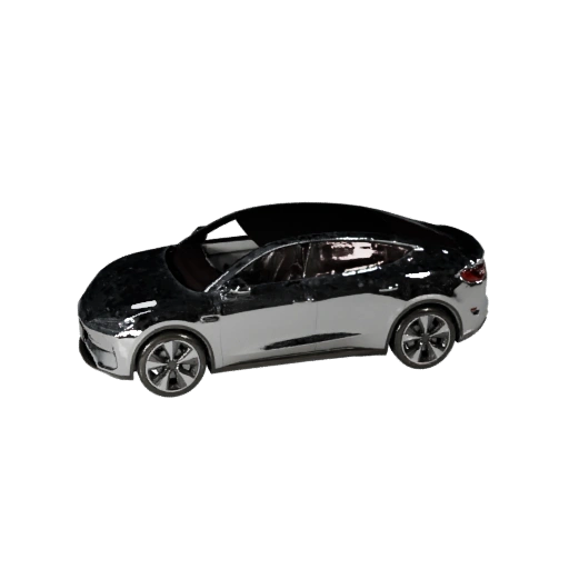 Modelo 3D de Coche Eléctrico Poligonal Bajo para Juegos de Unity y Unreal