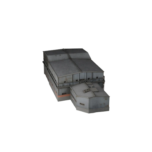 Modello 3D Low Poly Acciaieria per Giochi in Tempo Reale e VR