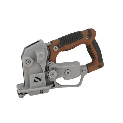 Heavy Duty Saw Printable 3D model, isometric STL render, showing painted metal, functional silhouettes.