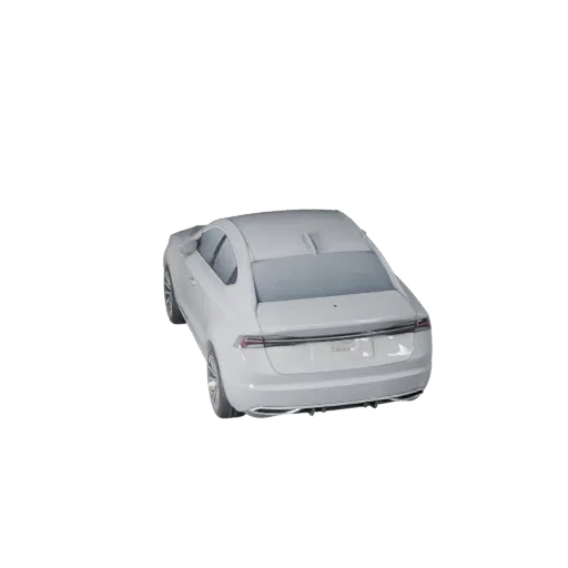 High Poly Sedan 3D Model for Studio Renders PBR Asset
