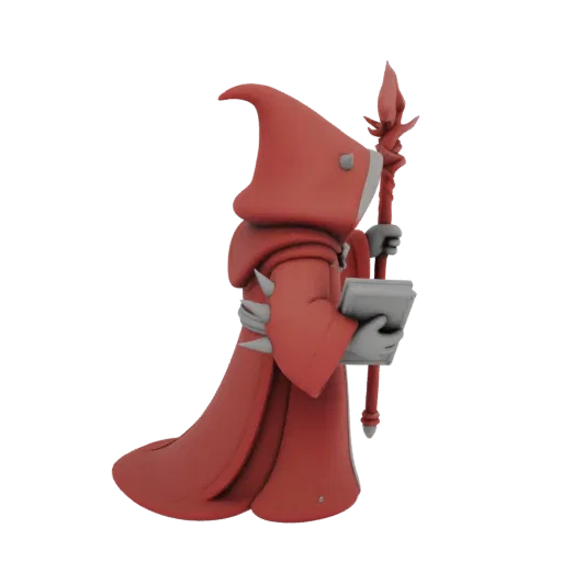 Medieval Wizard Miniature STL - Charging