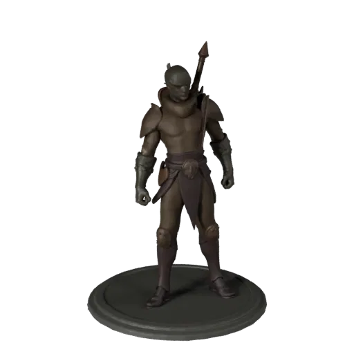 Dungeon Resource Token low poly 3D model preview showing scale, three-quarter game view and surface detail