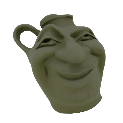 Grinning Face Jug 3D Model