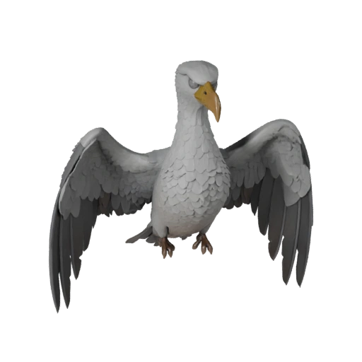 Albatroz de Alto Poligonagem 3D - Ativo STL Detalhado para Impressão