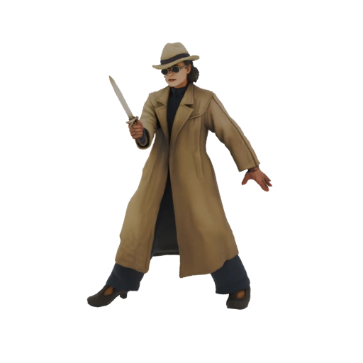 Detective with Knife Action Figure
