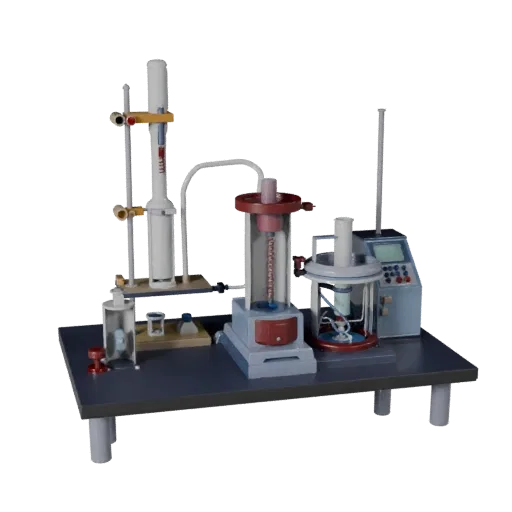 Chemistry Centrifuge Stylized 3D model, stylized isometric render, showing glass, recognizable lab forms.