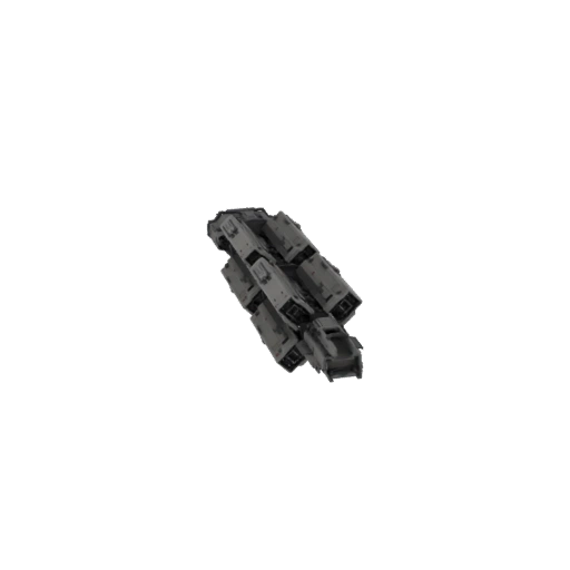 Modular Space Freighter 3D Model
