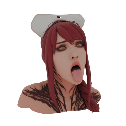 Nurse Makima Ahegao 3D Model