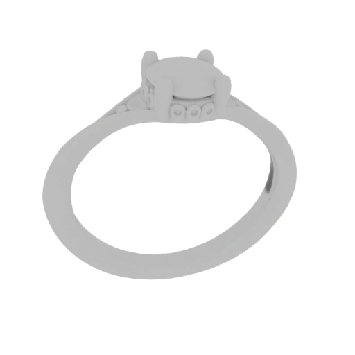 Elegant Solitaire Ring Setting