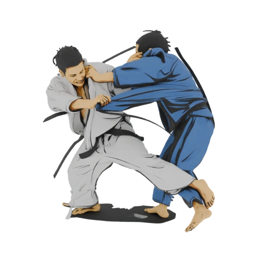 Judo Match 3D Model