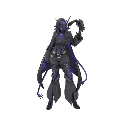 Personaje de Fantasía Oscura con Cuervo