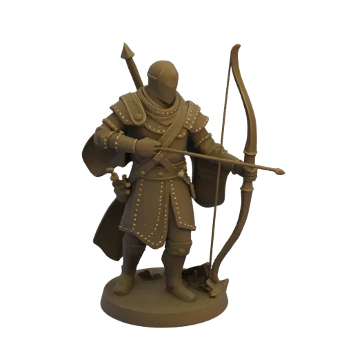 Medieval Ranger Miniature STL - Casting