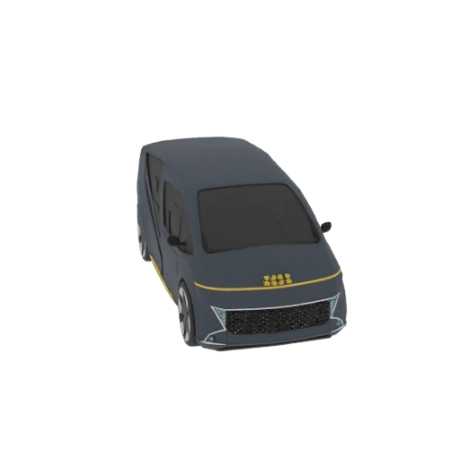 Futuristic MPV 3D Model