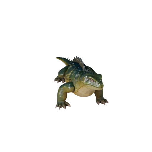 Modelo 3D de Monstro-de-Gila Baixo Poli - Asset de Jogo Unity com FBX