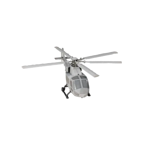 Low Poly Helicopter 3D Model for Unity & Unreal PBR Asset
