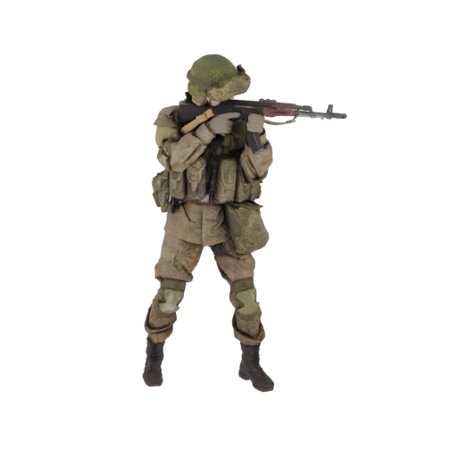 Russian Soldier with Assault Rifle