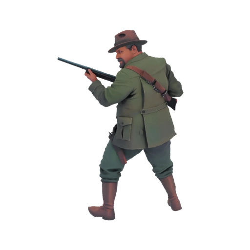 Victorian Explorer with Rifle