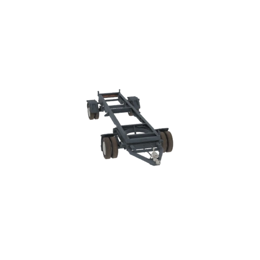 Heavy Duty Trailer Chassis 3D Model