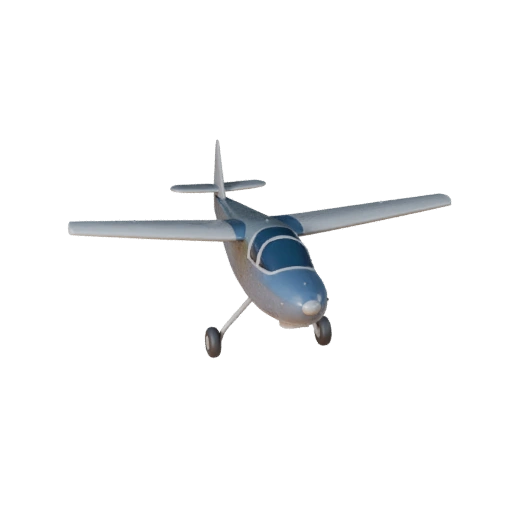 Modelo 3D de planeador para Blender y juegos - Activo realista PBR