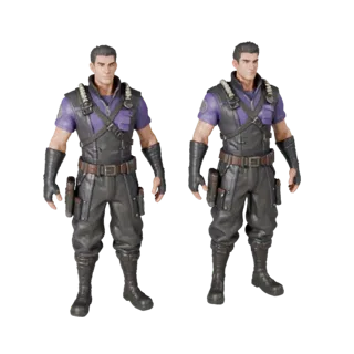Sci-Fi NPC Officer Character Model - Rigged