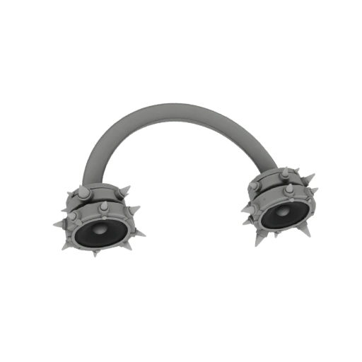 Spiked Headphones 3D Model