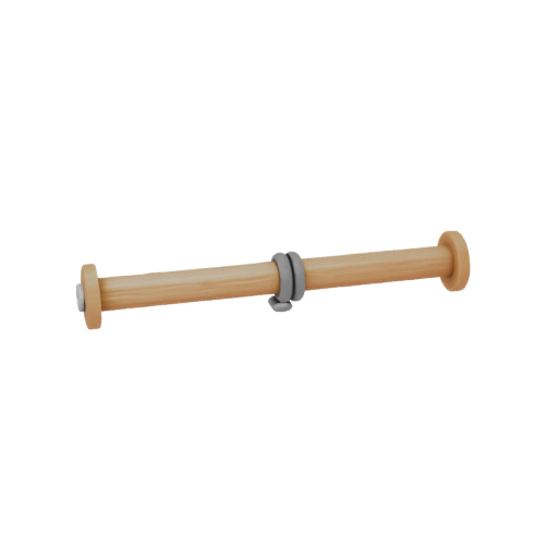Wooden Thread Spool with Adjustable Ring